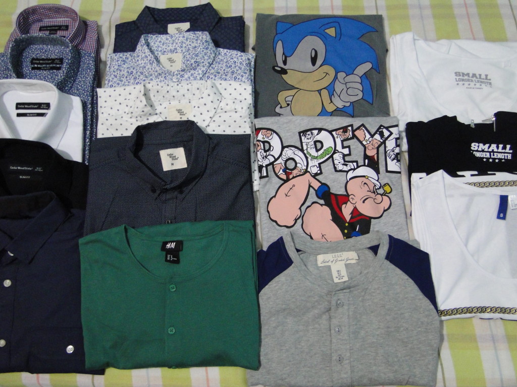 camisas e camisetas